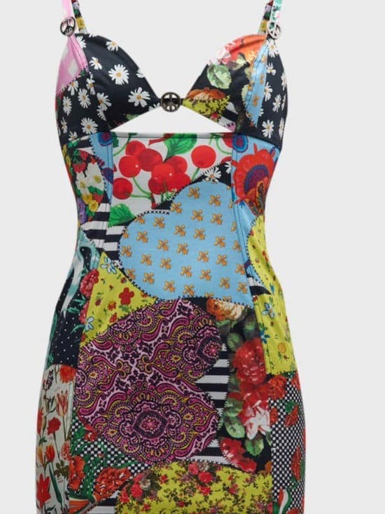 Moschino Dresses & Skirts - Moschino Multicolor Patchwork Mini Dress